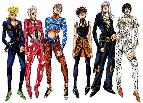 jojo part 5 characters|jojo's bizarre adventure 5 characters.